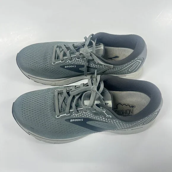 Brooks Ghost 14 Men’s Size 10 Gray Running Shoes Cushioned Sneakers dad sneaker